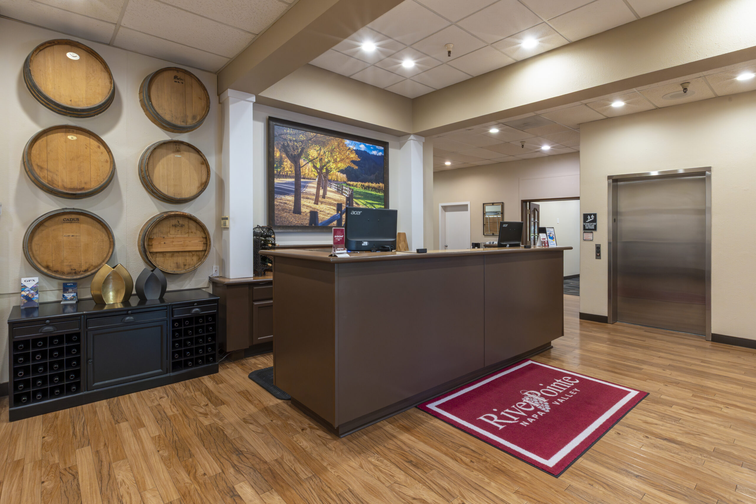 main lobby with front desk